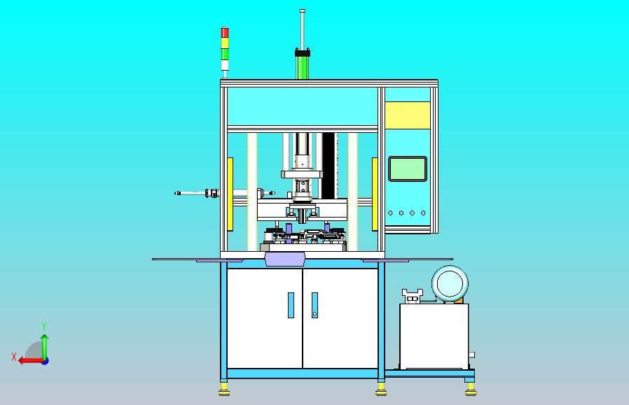 汽车零部件油封压装机三维模型3D图纸