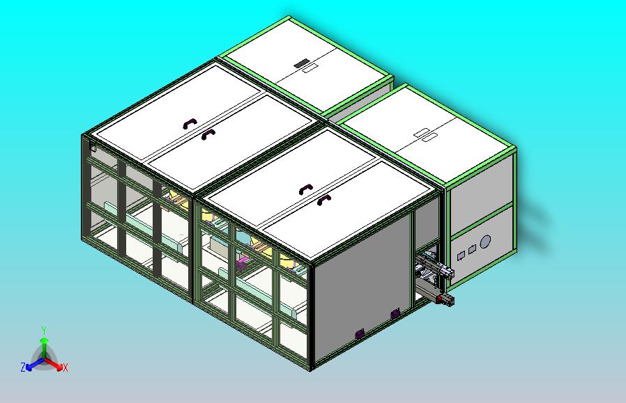 汽车链接器全自动在线折弯裁切设备3D图纸