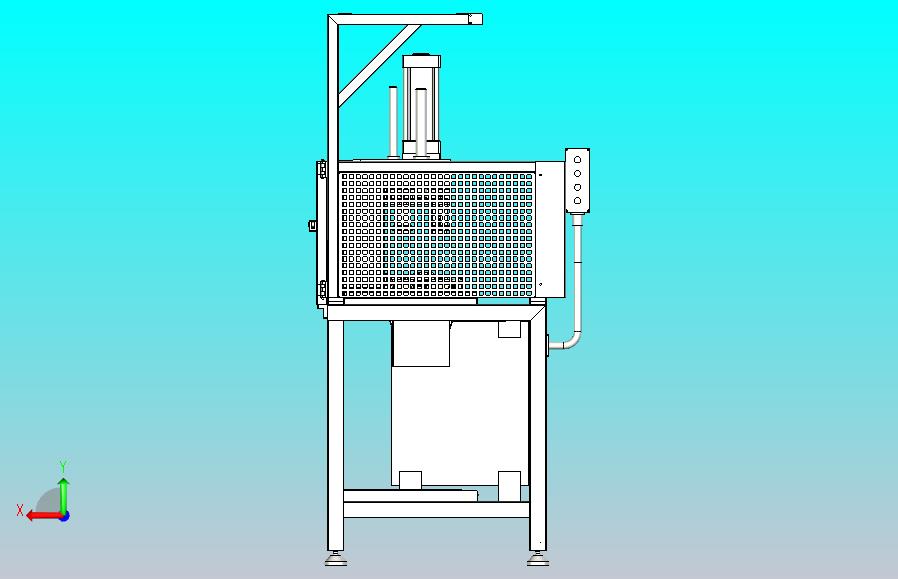 汽车密封条冲切设备三维模型3D图
