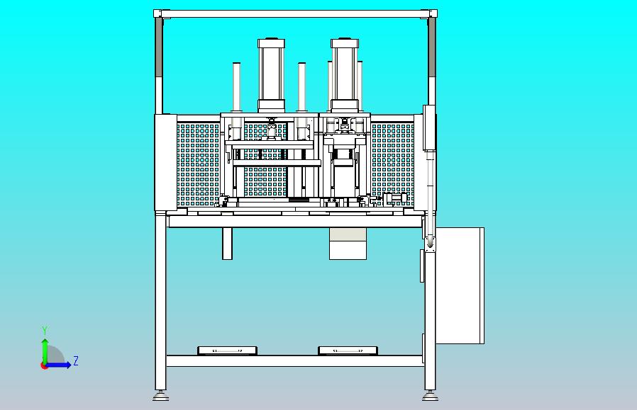 汽车密封条冲切设备三维模型3D图