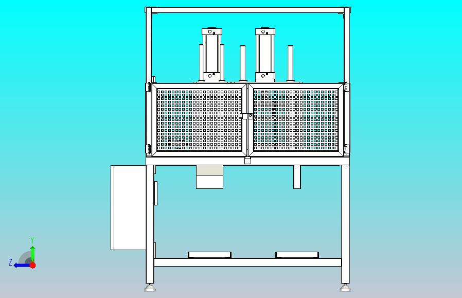 汽车密封条冲切设备三维模型3D图