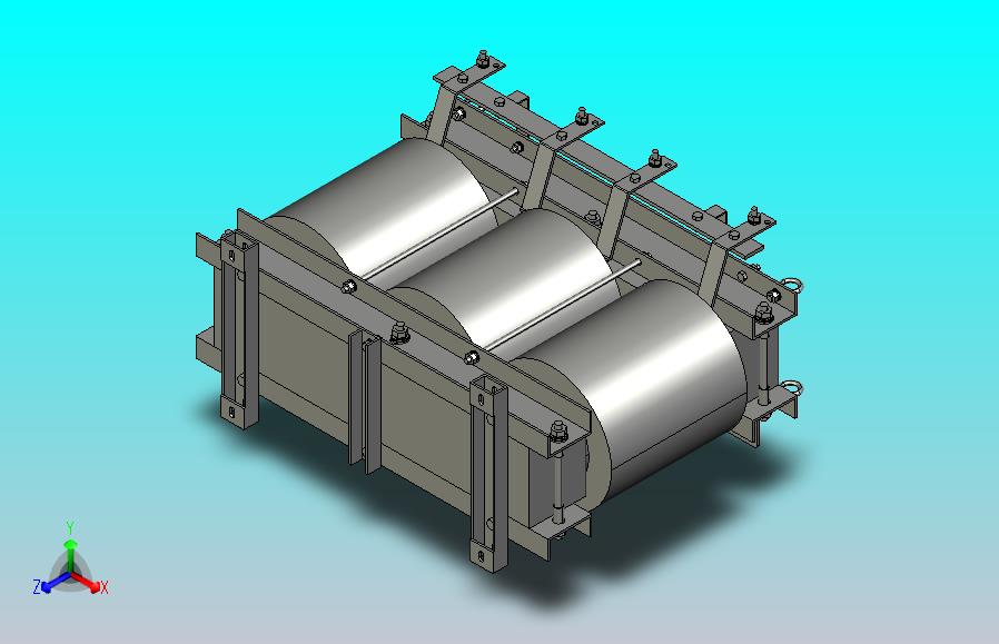 SG-200三相干式变压器三维模型202308