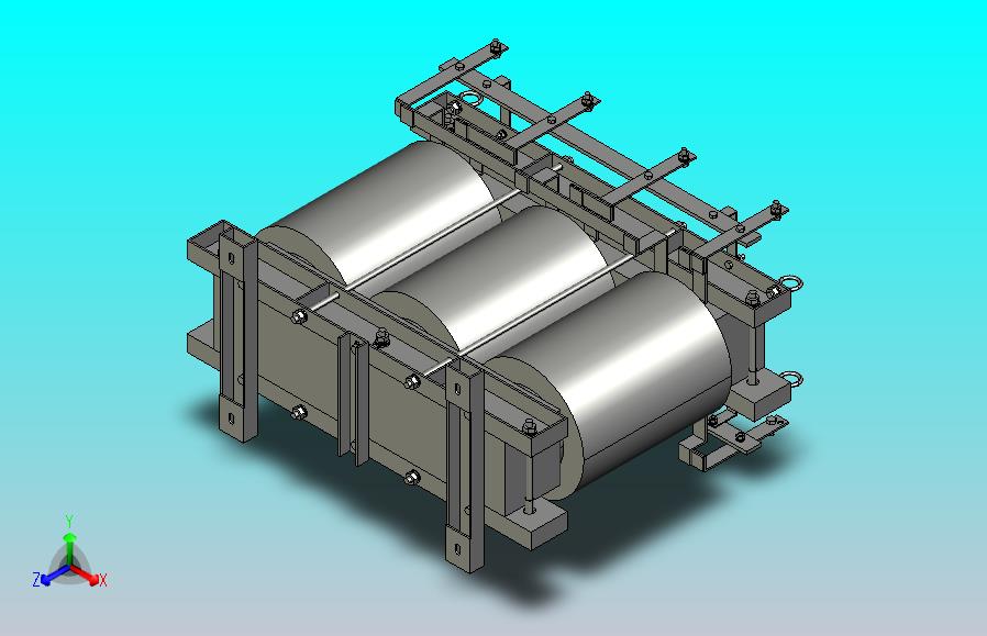 SG-300三相干式变压器三维模型202308