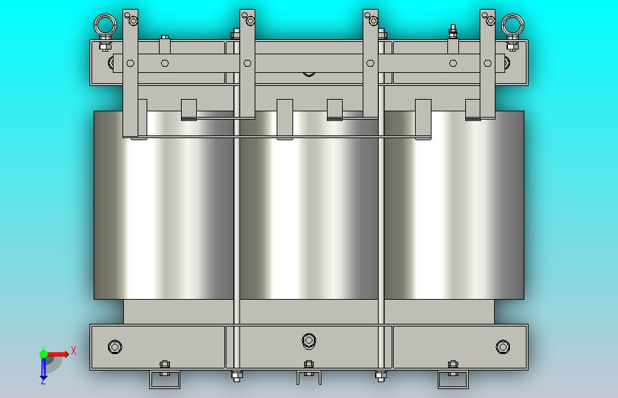 SG-300三相干式变压器三维模型202308