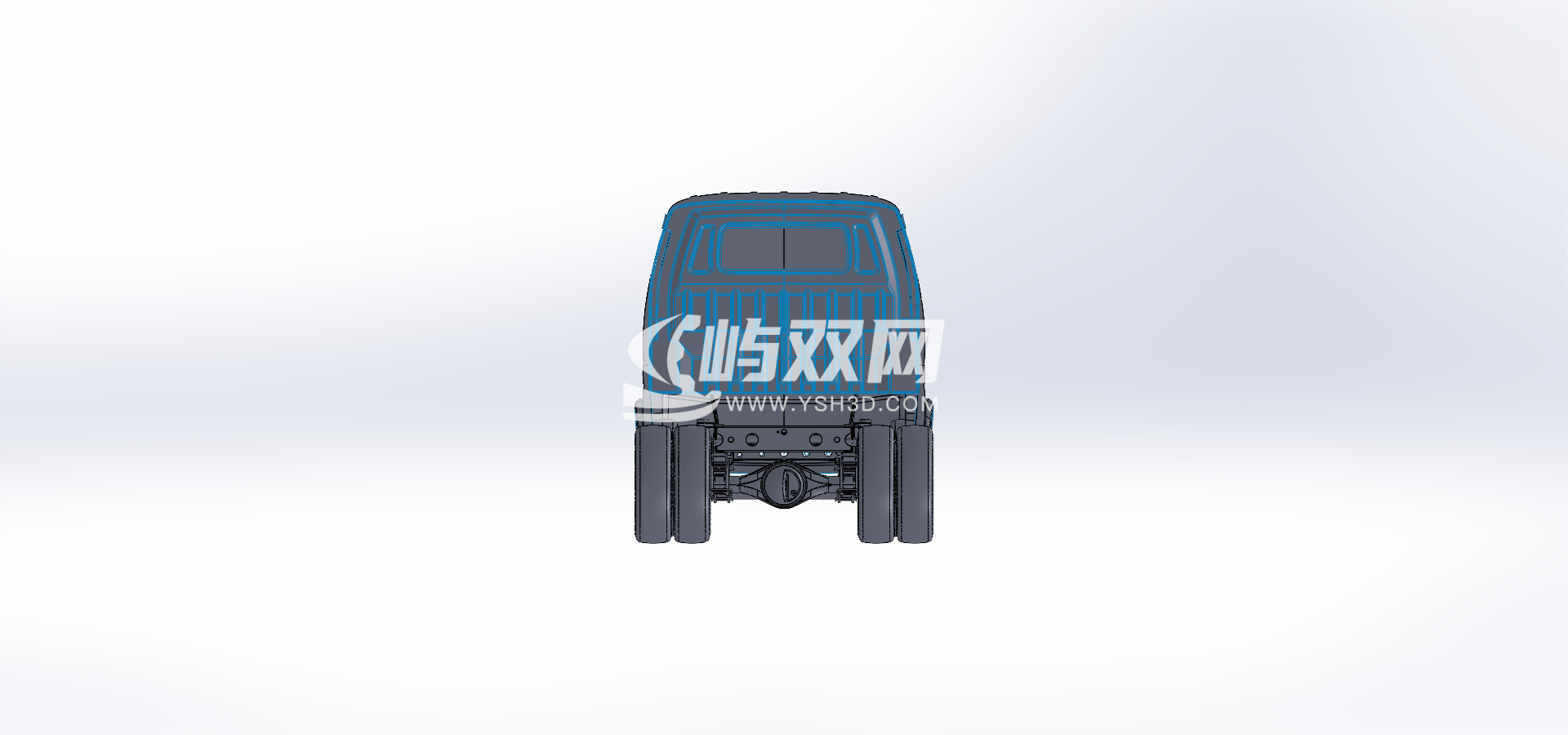 底盘（轴距2850mm）驾驶室、车架、轮胎、燃油箱等机构