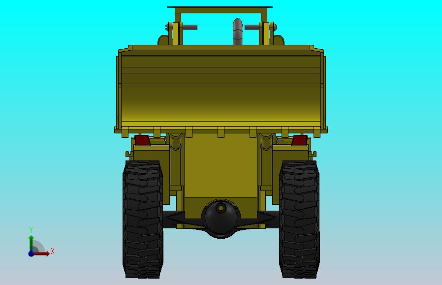 轮式装载机设计solidworks cad Model 13