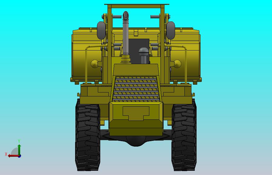 轮式装载机设计solidworks cad Model 13