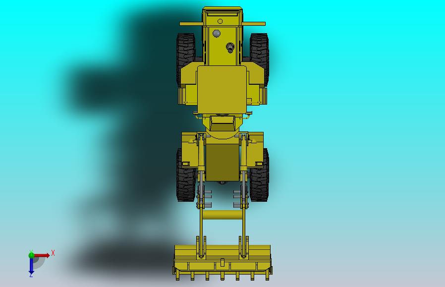 轮式装载机设计solidworks cad Model 13