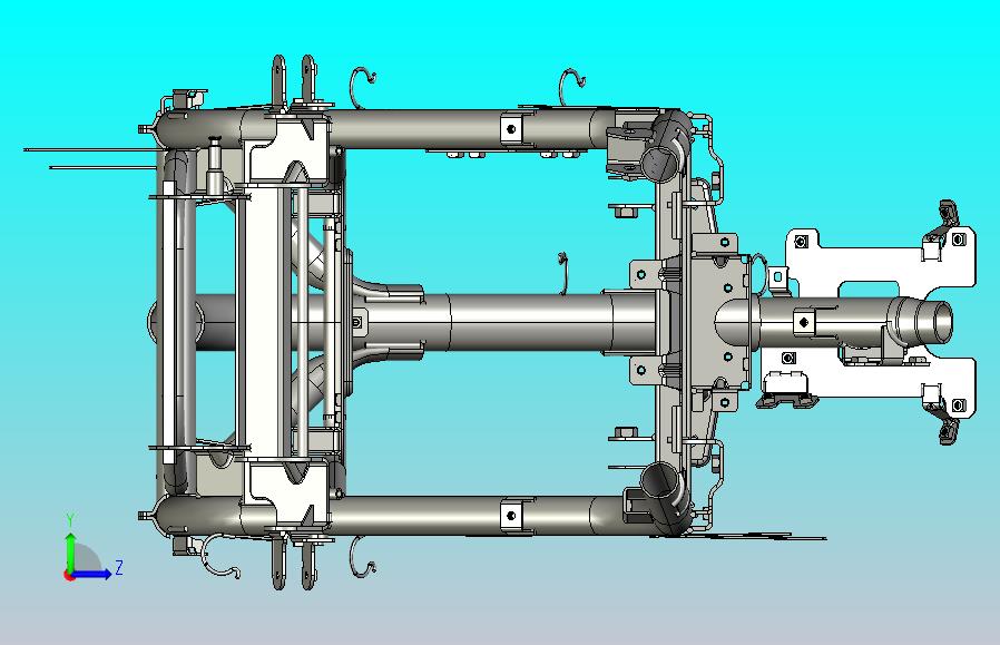 高细节电动滑板车底盘3D型号13