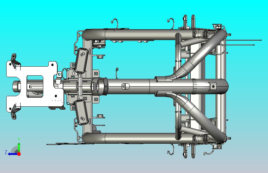 高细节电动滑板车底盘3D型号13