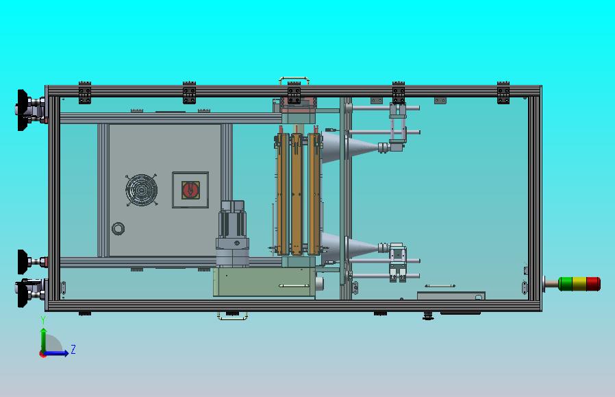 链轮载具输送线，治具附有拉伸与压缩脱料功能