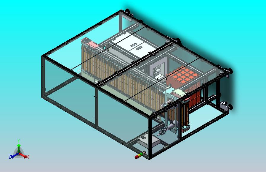 链轮载具输送线，治具附有拉伸与压缩脱料功能