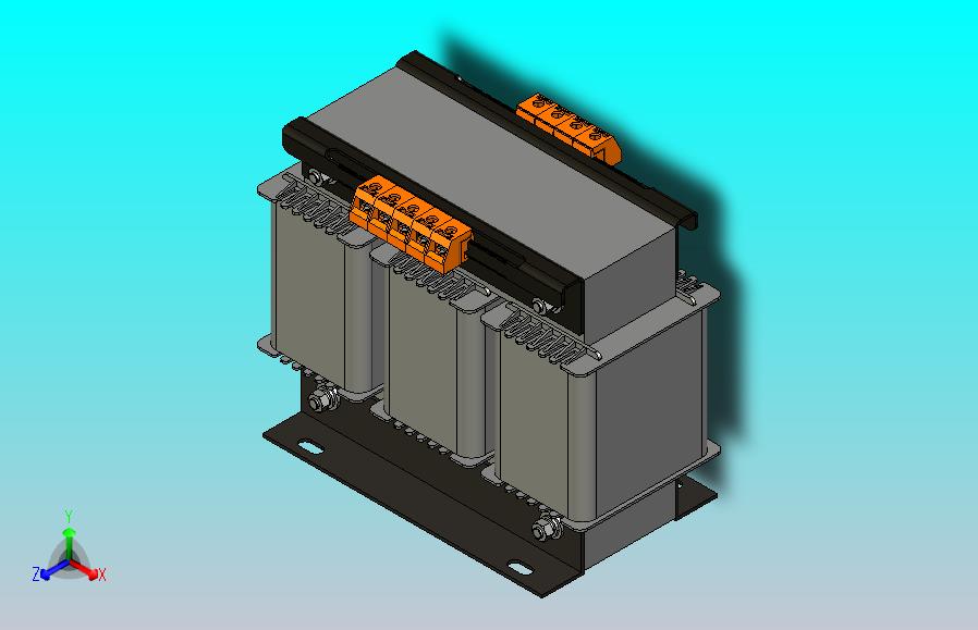 SG-1三相干式变压器三维模型202403