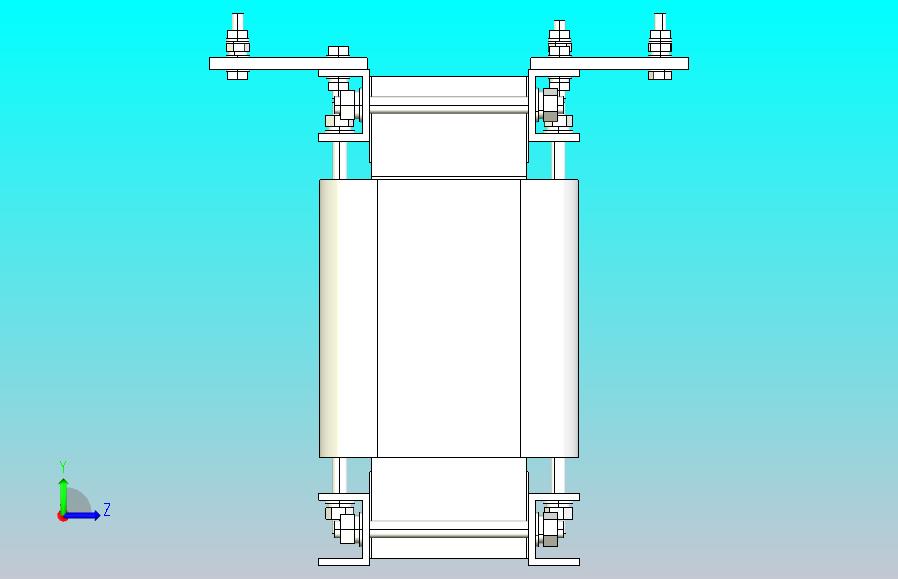 SG-10三相干式变压器三维模型202010