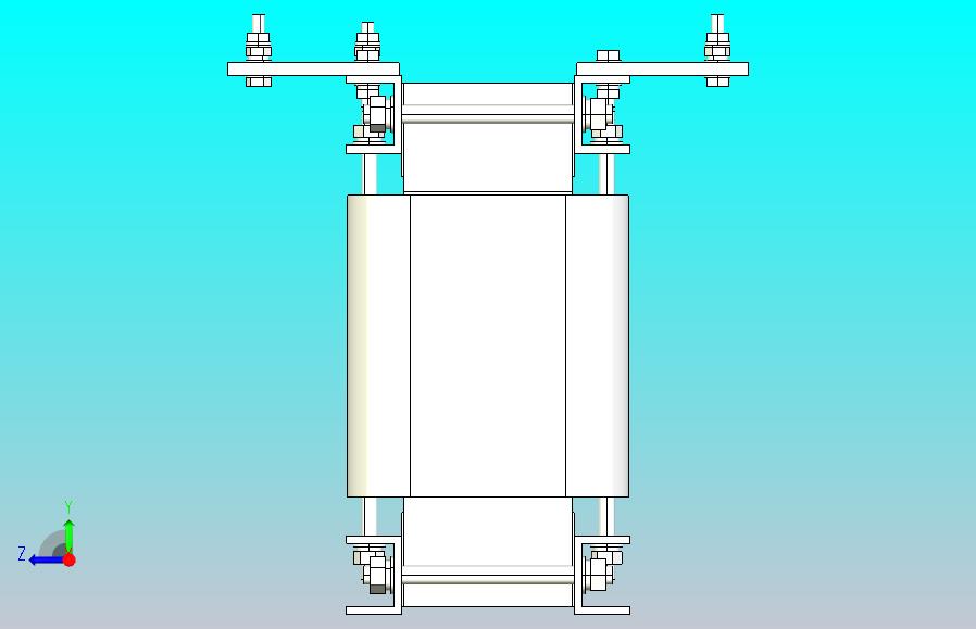 SG-10三相干式变压器三维模型202010
