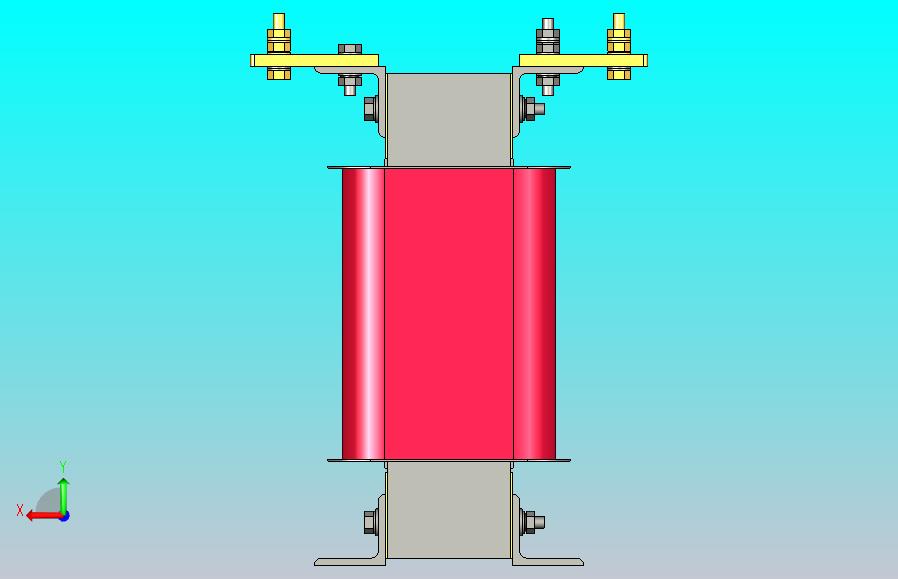 SG-8三相干式变压器三维模型202403