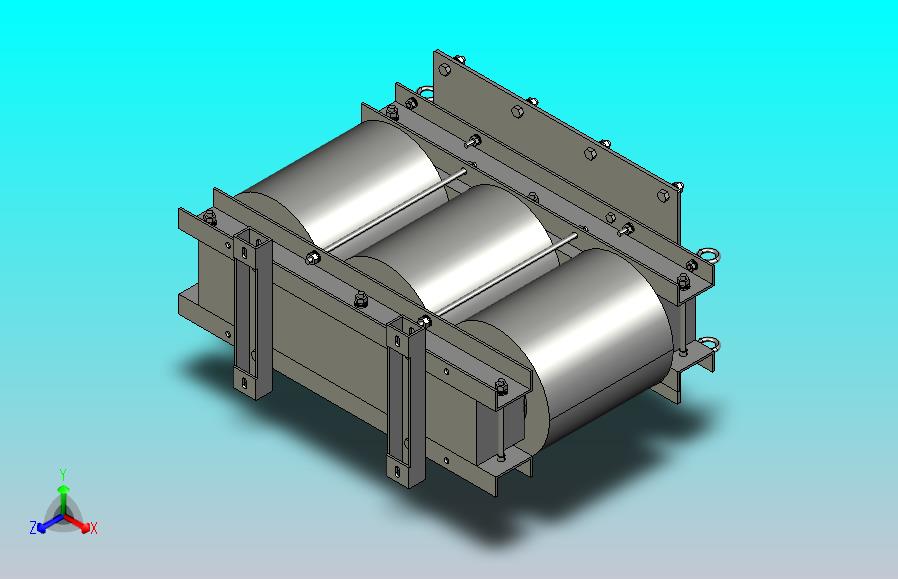 SG-80三相干式变压器三维模型202308