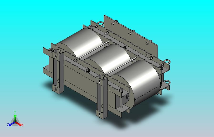 SG-40三相干式变压器三维模型202308