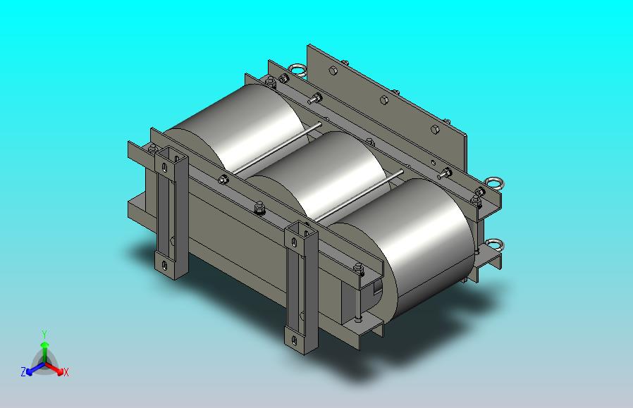 SG-40三相干式变压器三维模型202308