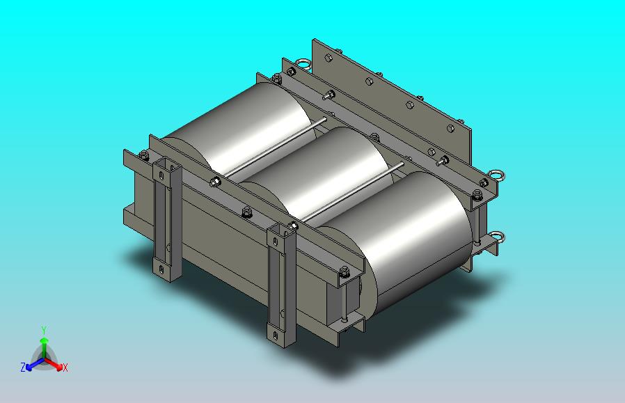 SG-60三相干式变压器三维模型202308