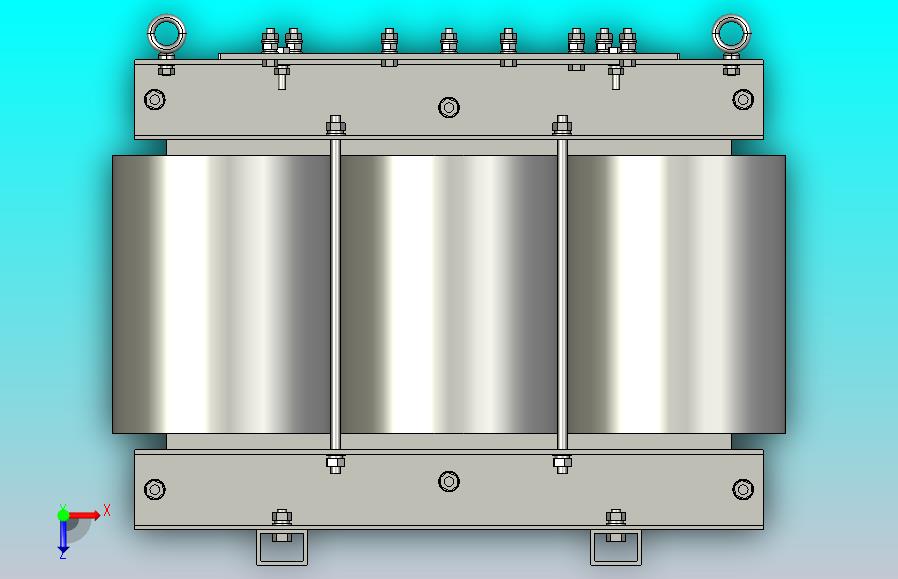 SG-60三相干式变压器三维模型202308