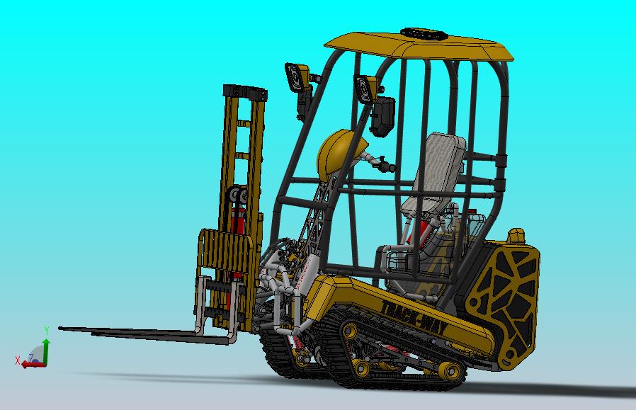 轨道式V3叉车