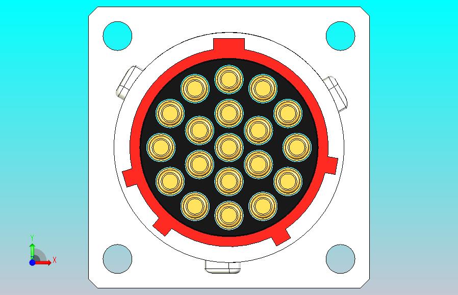 连接器Amphenol RT0016-19SNH-K，19针，RT360，13A，电缆0.75 - 1.5mm2，IP67