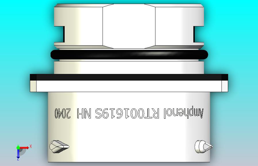连接器Amphenol RT0016-19SNH-K，19针，RT360，13A，电缆0.75 - 1.5mm2，IP67