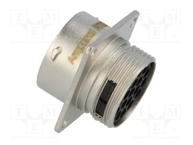 连接器Amphenol RT0016-19SNH-K，19针，RT360，13A，电缆0.75 - 1.5mm2，IP67