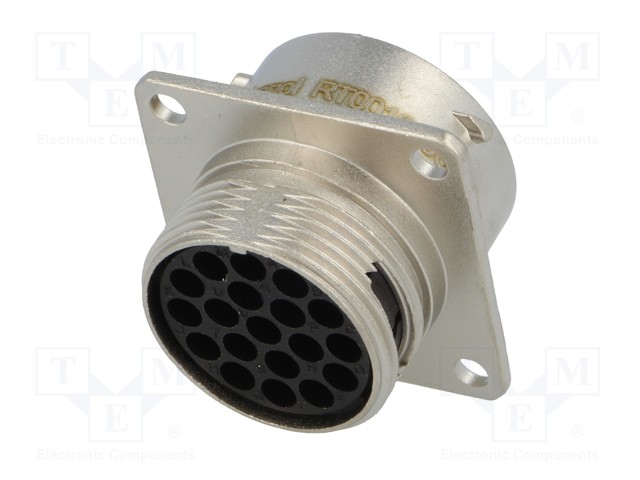 连接器Amphenol RT0016-19SNH-K，19针，RT360，13A，电缆0.75 - 1.5mm2，IP67