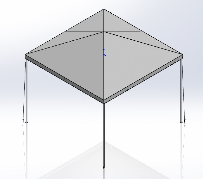 锚定3x3m活动帐篷