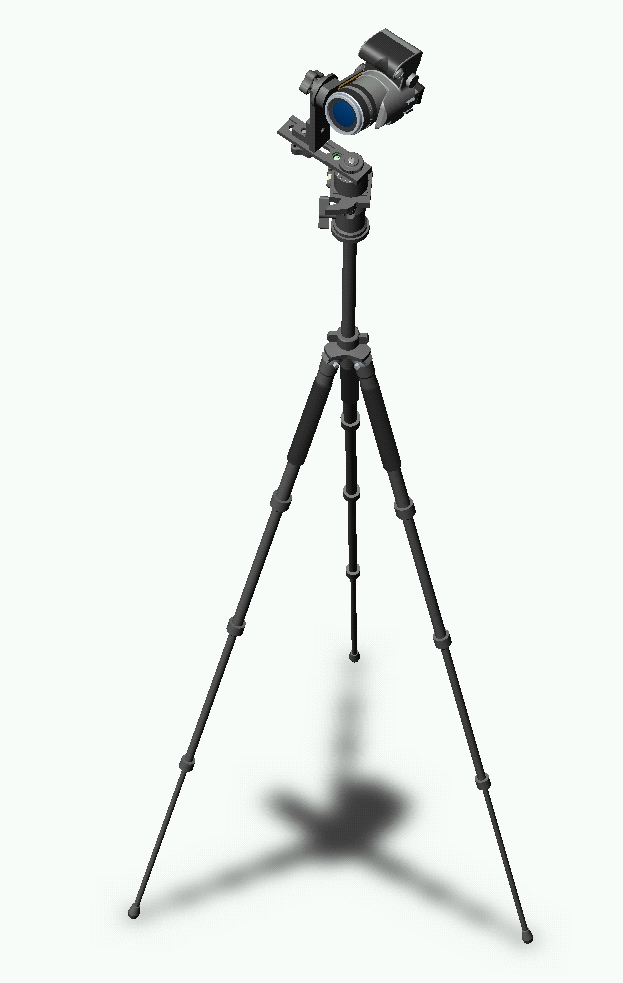 数码相机(松下FZ50)、三脚架(giottos)和全景适配器