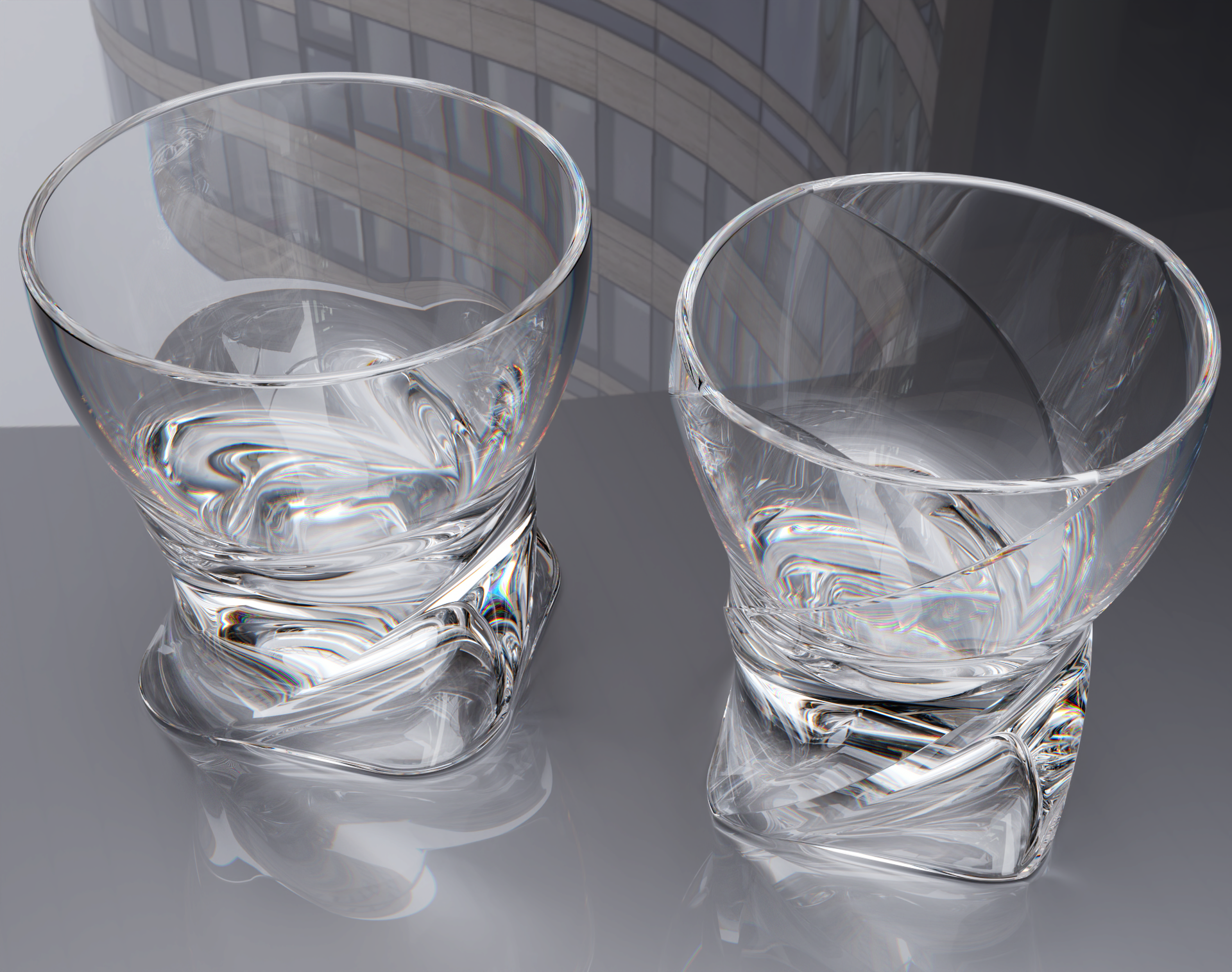 威士忌平底玻璃杯