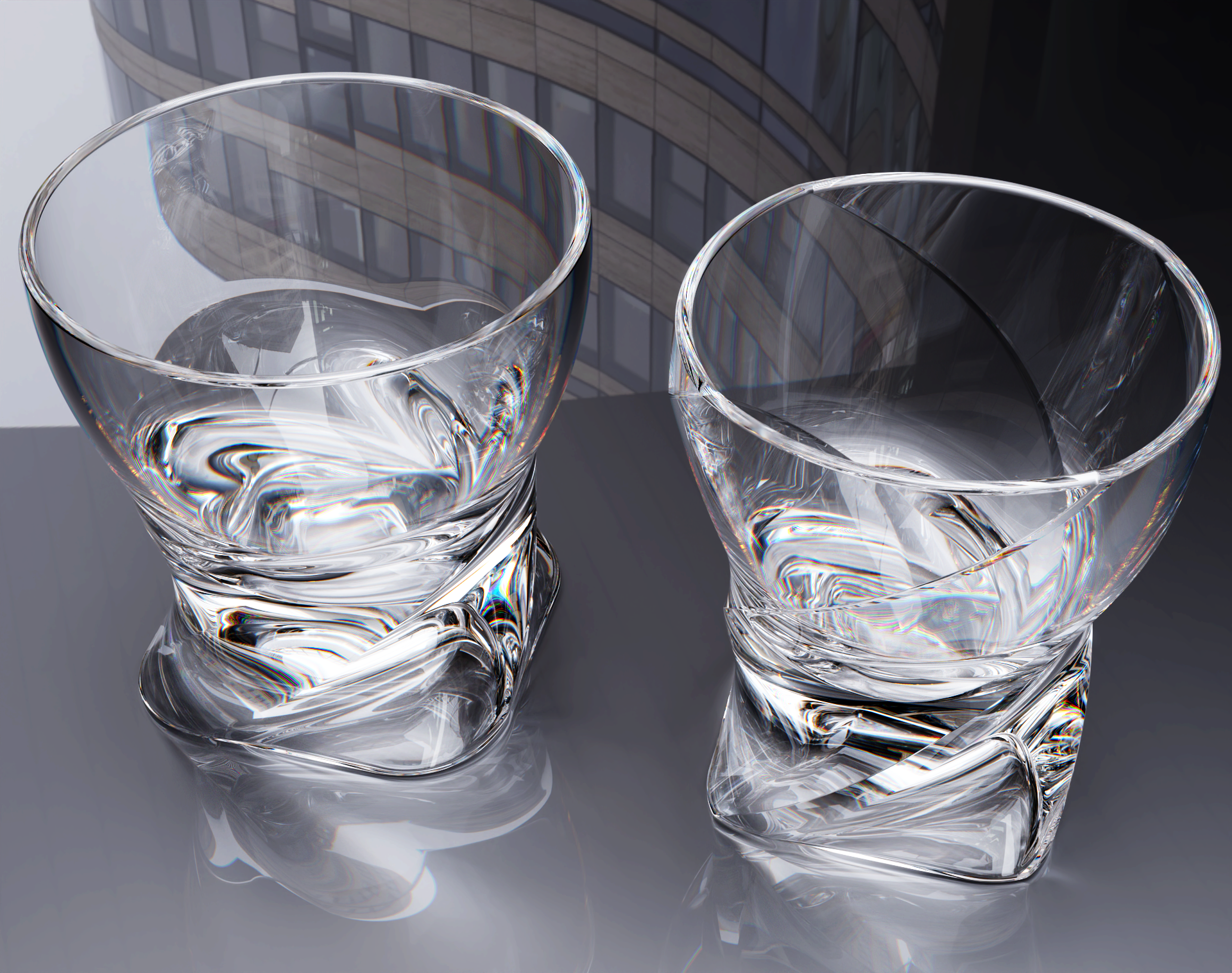 威士忌平底玻璃杯