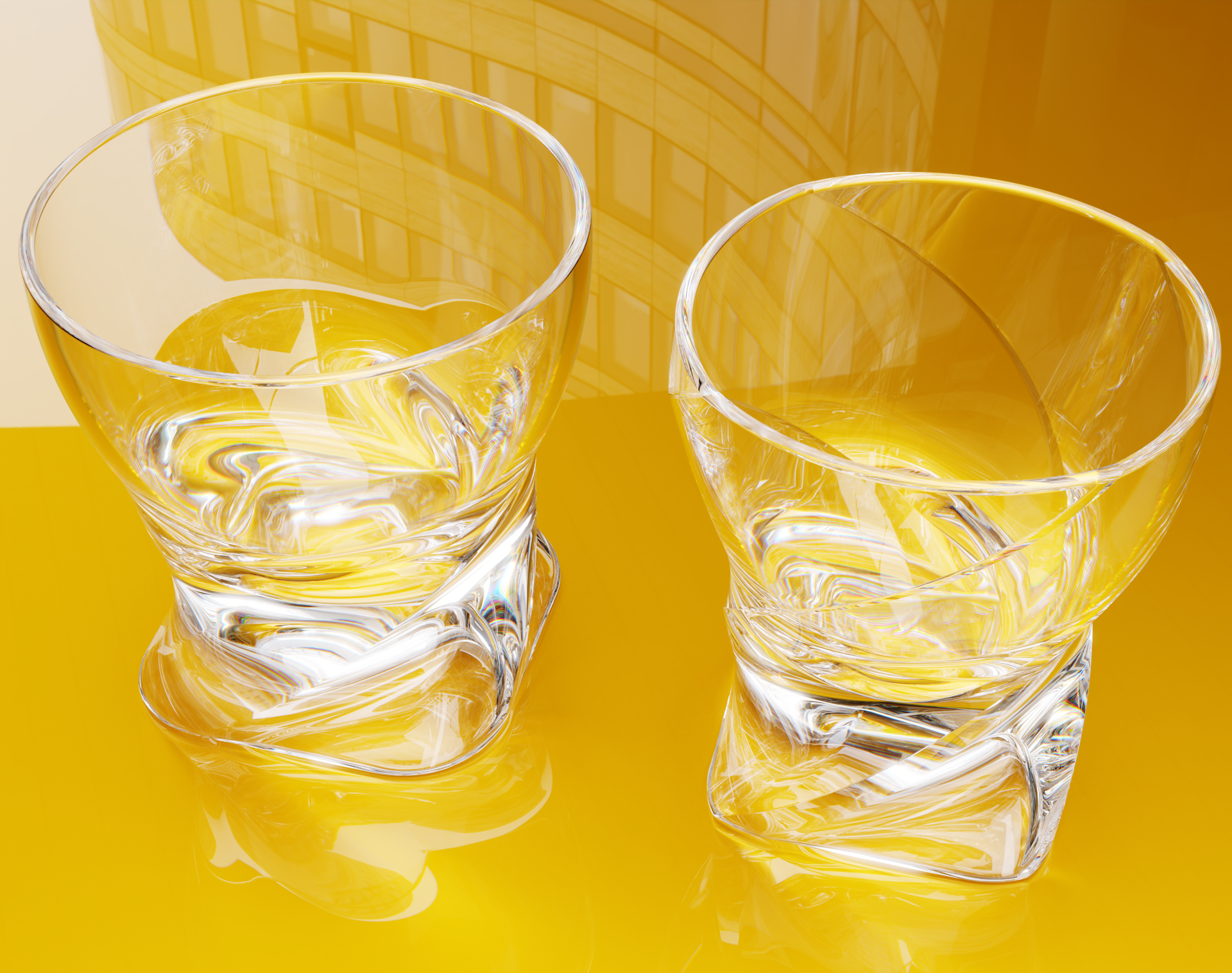 威士忌平底玻璃杯