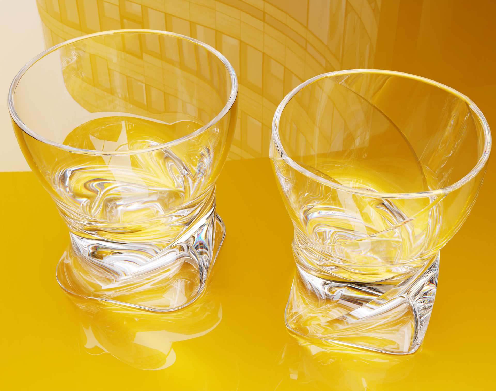 威士忌平底玻璃杯