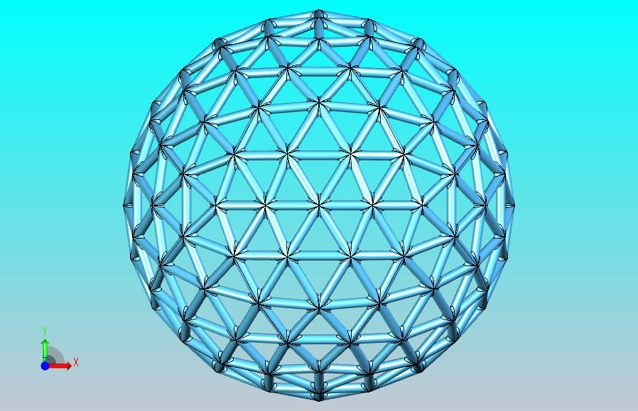 镶嵌球体-测地线球体- 320窗口