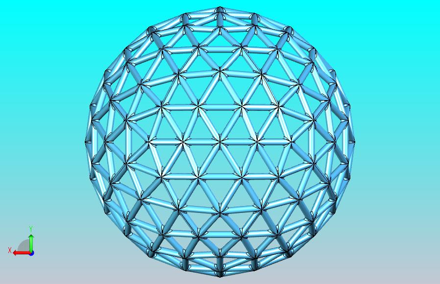 镶嵌球体-测地线球体- 320窗口