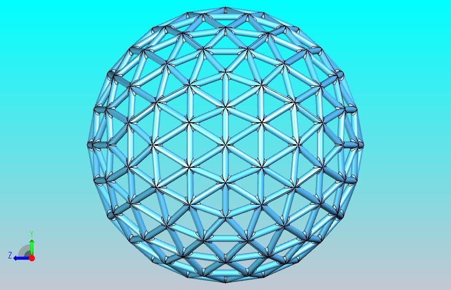 镶嵌球体-测地线球体- 320窗口