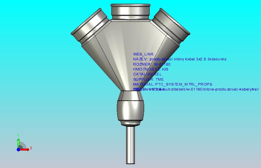 延伸引线；3 x 2.5 mm2；插座3个；PUR蓝色；5m；16A