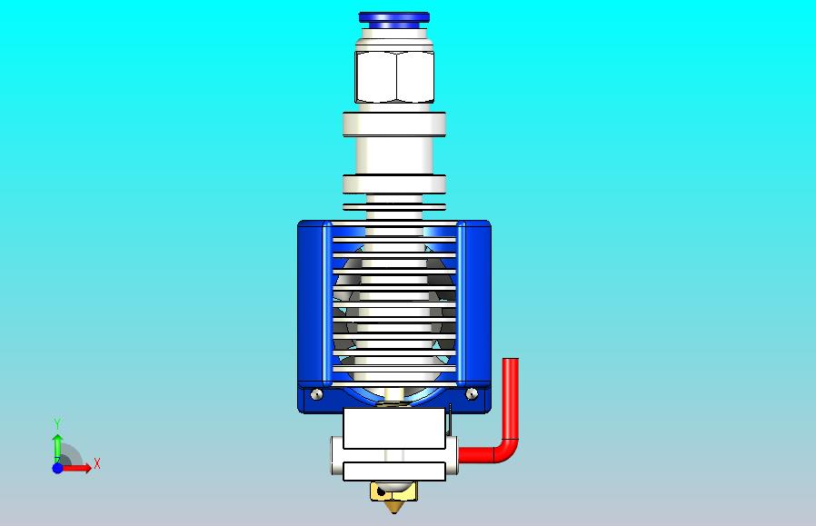 E3D V6全金属HotEnd全套件-1.75毫米通用(直接，12V)