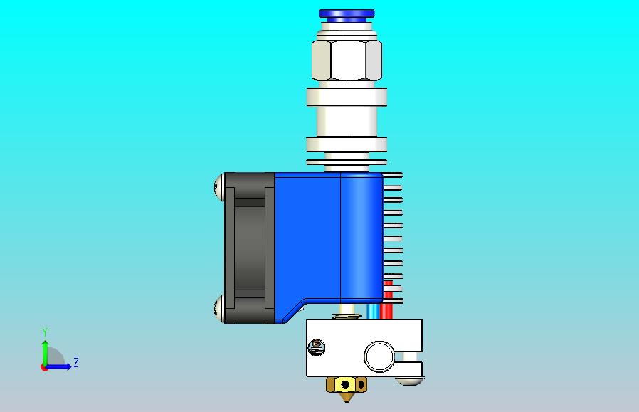E3D V6全金属HotEnd全套件-1.75毫米通用(直接，12V)