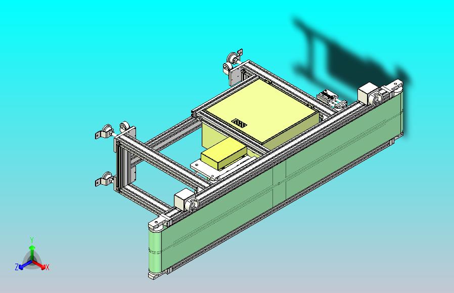 2M皮带传送线3D模型、