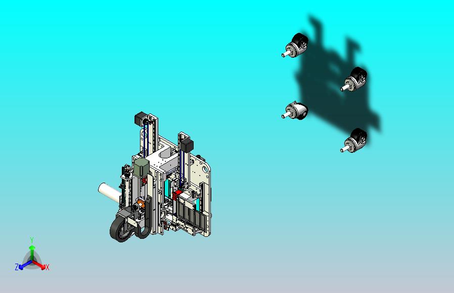 一款SMT自动接料带机3D图纸