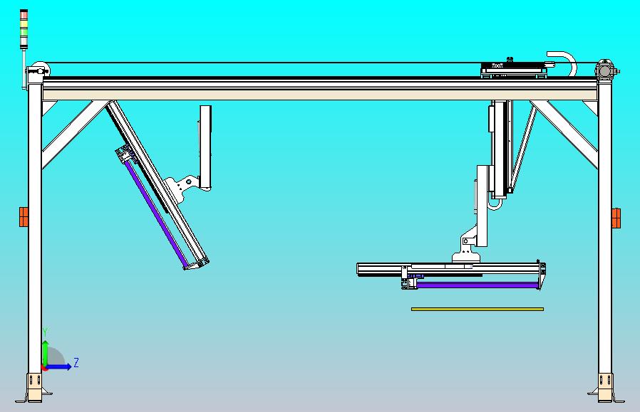大尺寸显示器立直机3D图纸