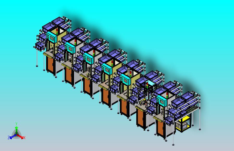 开关总装线3D图纸