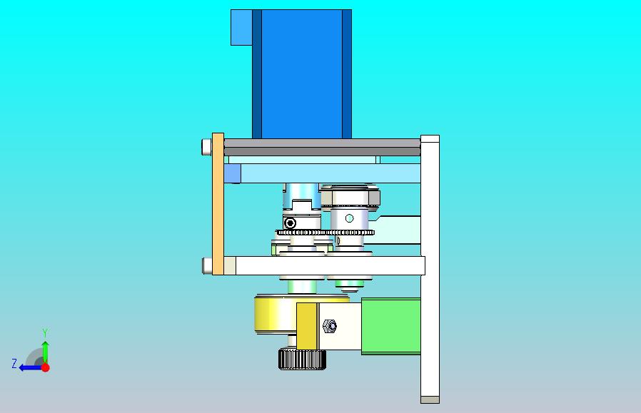 海绵清洁机构3D图纸