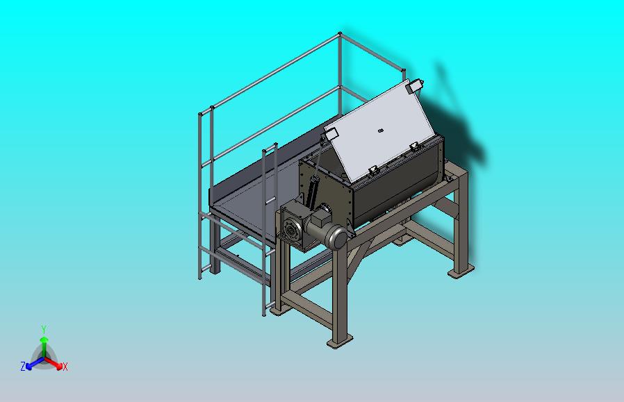 混凝土回收机3D图纸