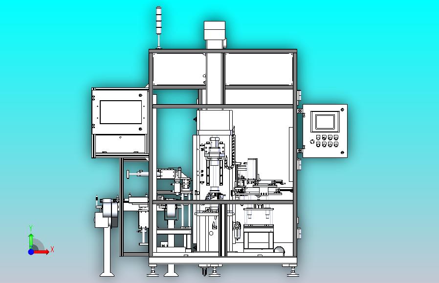 汽车前转向节压装机3D图纸