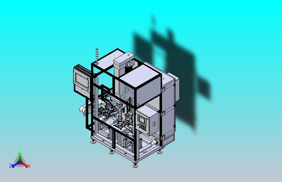 汽车前转向节压装机3D图纸